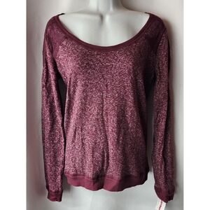 Womens Union Bay Sweatshirt Size Small Lace Accents Plum‎